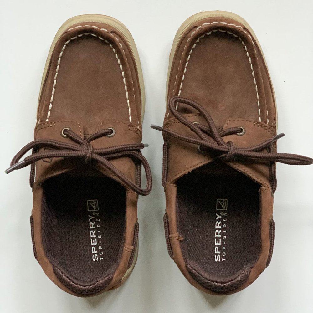 Sperry Brown Lanyard Boat Shoes - Picture 3 of 10